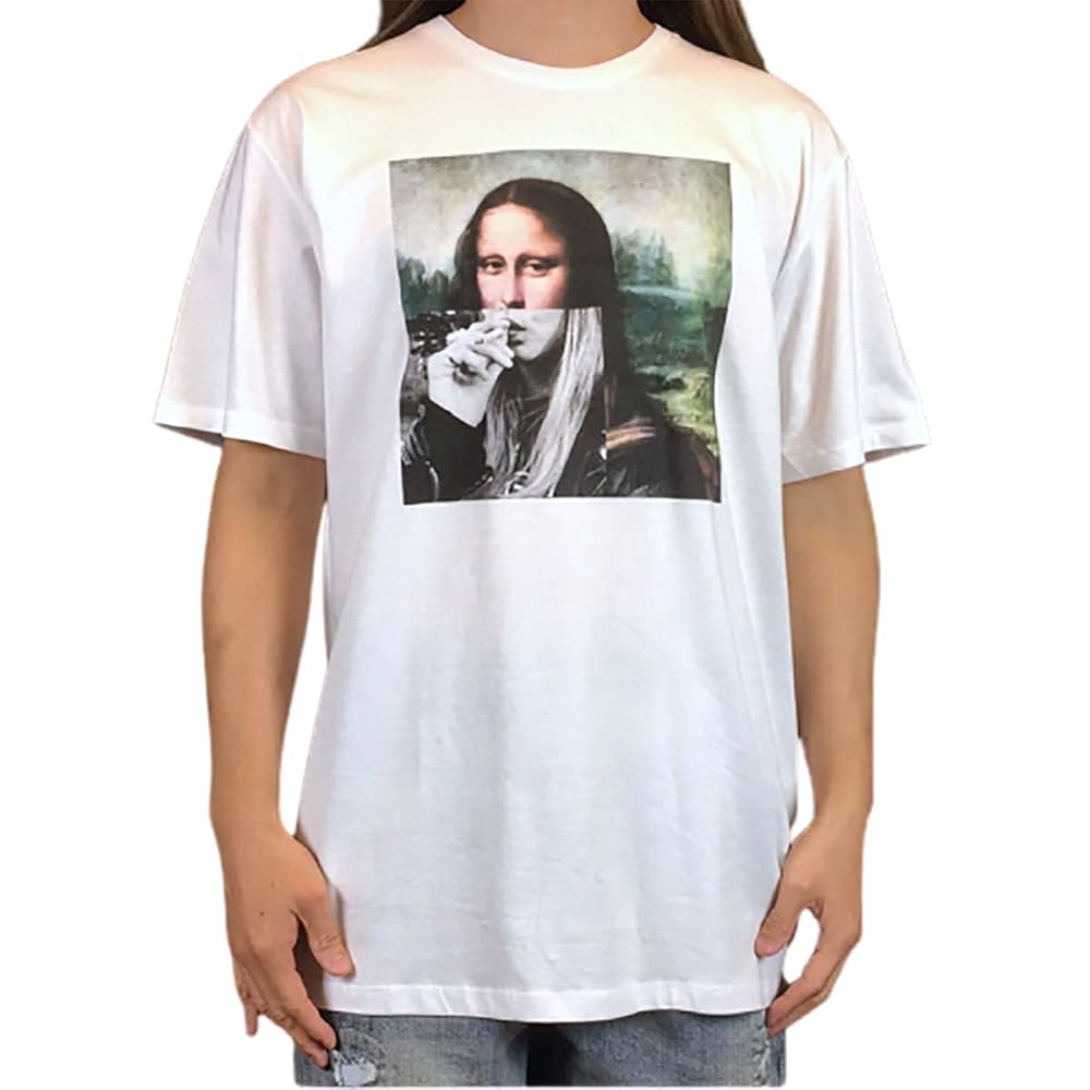 90s モナリザ レオナルドダヴィンチ アートTシャツ XL ホワイト 90s 90年代 レオナルドダヴィンチ モナリザ アメリカ製 白